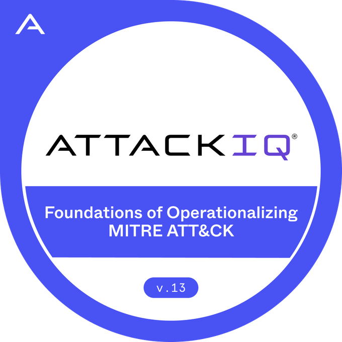 Foundation of Operationalizing MITRE ATT&CK v13 Badge